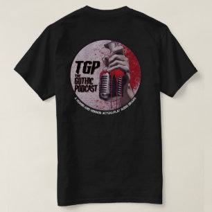 Camiseta Clássica de Podcast Gótico com Logotipo D