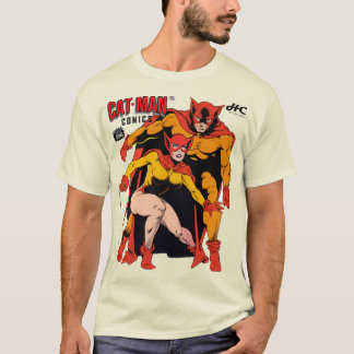 Camiseta Clássica de Quadrinhos do GATO-MÁSCARA