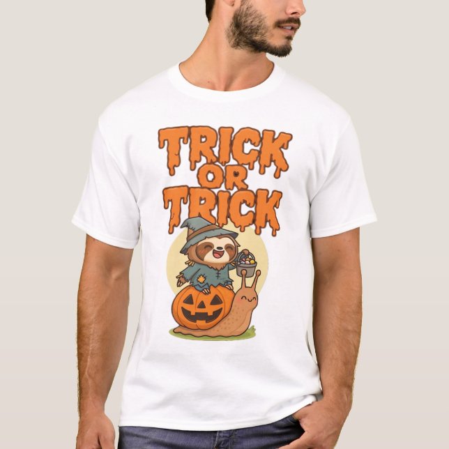 Camiseta Clássica de Truque ou Gostosura (Frente)