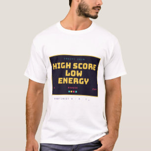 Camiseta Clássica de Videogames Retrô de Alta Pont