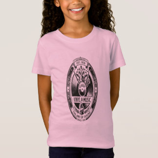 Camiseta Clássica de Vinil e Música Vintage Retro