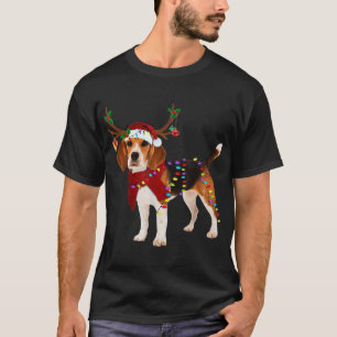 Camiseta clássica do cão beagle de Natal