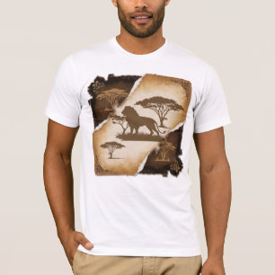 Camiseta Clássica do Leão Africano Majestoso - Vin