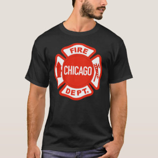 Camiseta Clássica do LOGOTIPO DE FOGO CHICAGO