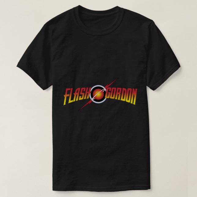 Camiseta Clássica do Logotipo do Flash Gordon (Frente do Design)