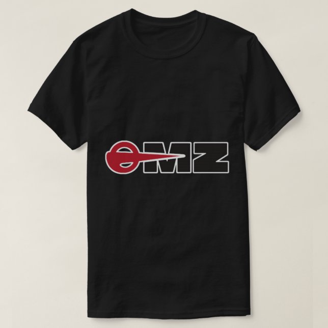 Camiseta Clássica do Logotipo MZ (Frente do Design)