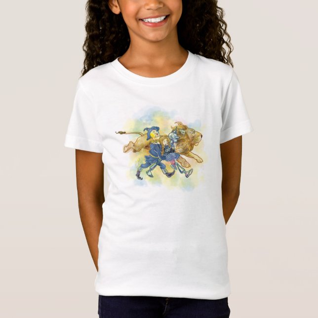 Camiseta Clássica do Mágico de Oz - Dorothy e Amig (Frente)