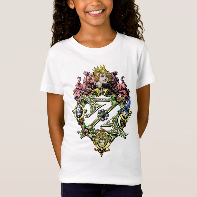Camiseta Clássica do Mágico de Oz para Meninas (Frente)