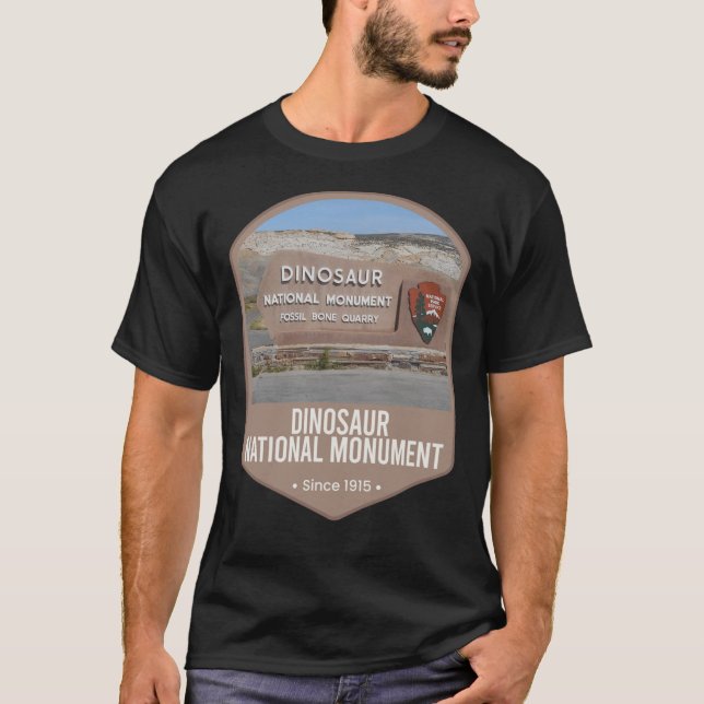 Camiseta Clássica do Monumento Nacional do Dinossa (Frente)
