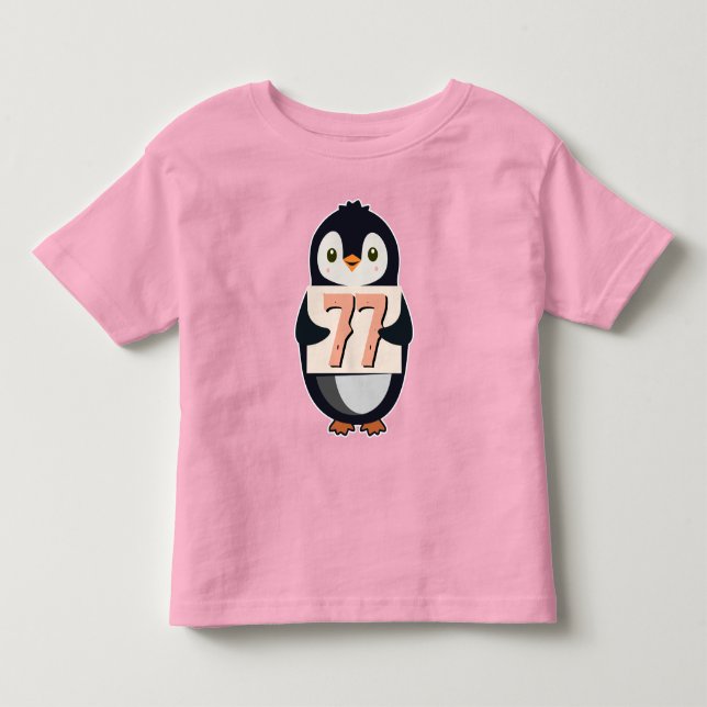 Camiseta Clássica do Pinguim - Número Personalizad (Frente)
