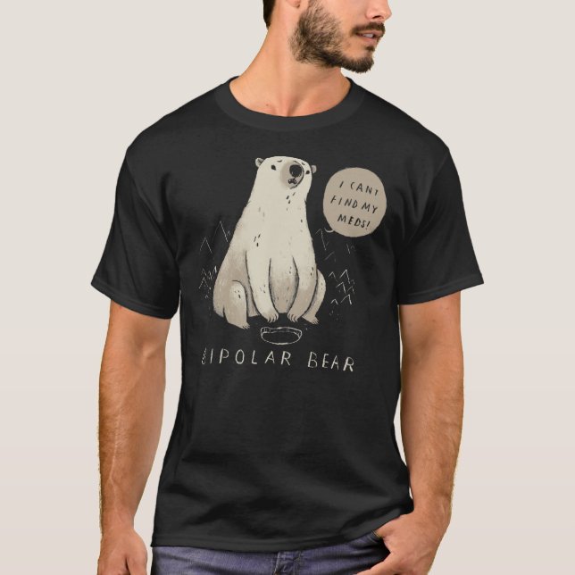 Camiseta Clássica do Urso Bipolar (Frente)