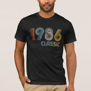 Camiseta Clássica Feita Em 1986 Presente de 40 Ano