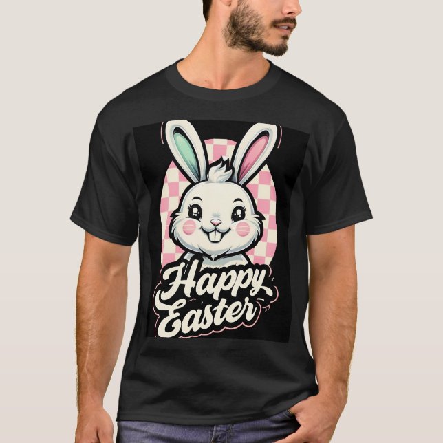 Camiseta Clássica Feliz Páscoa (Frente)