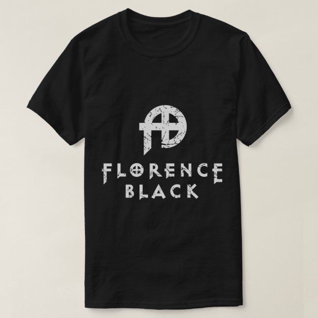 Camiseta Clássica Florence Black (Frente do Design)