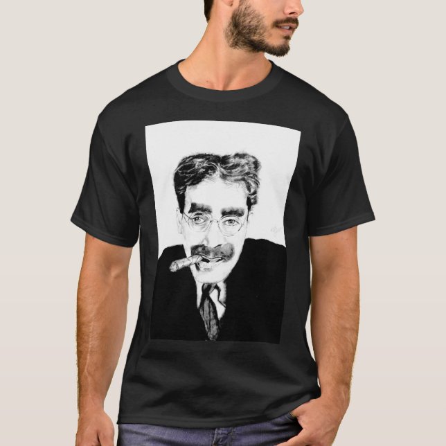 Camiseta Clássica Groucho Marx (Frente)