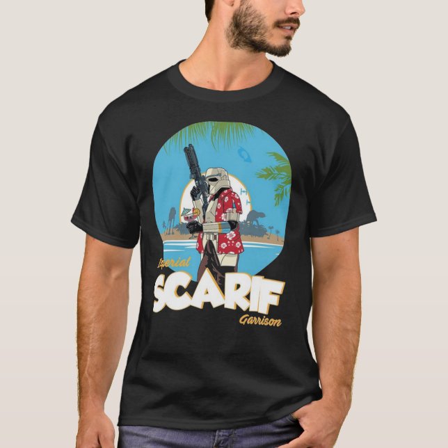 Camiseta Clássica Imperial Scarif Garrison (Frente)