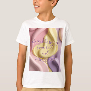 Camiseta clássica infantil com gráfico estiloso