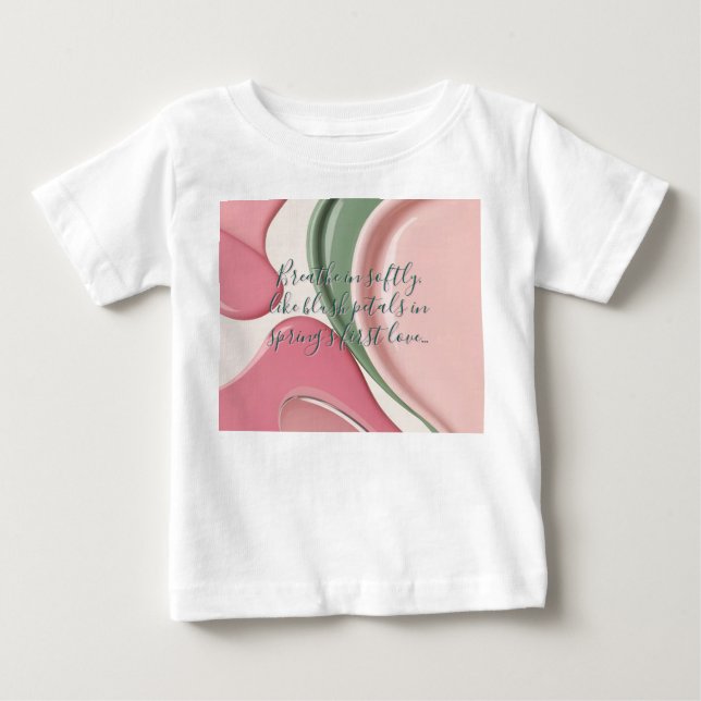 Camiseta clássica para bebê em gráfico elegante (Frente)