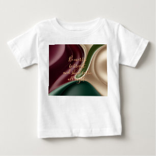 Camiseta clássica para bebê em gráfico elegante