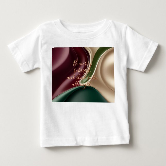 Camiseta clássica para bebê em gráfico elegante (Frente)