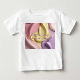 Camiseta clássica para bebê em gráfico elegante