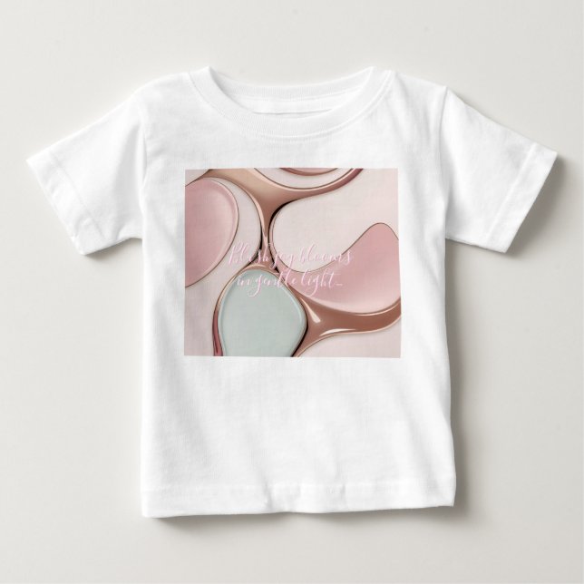 Camiseta clássica para bebê em gráfico elegante (Frente)