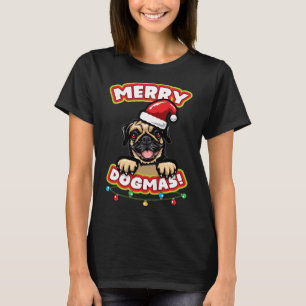 Camiseta Clássica Pug Natal 854
