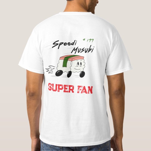 Camiseta clássica Speedi Musubi (Verso)