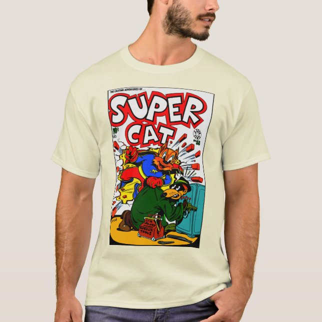 Camiseta Clássica SuperCat (Frente)