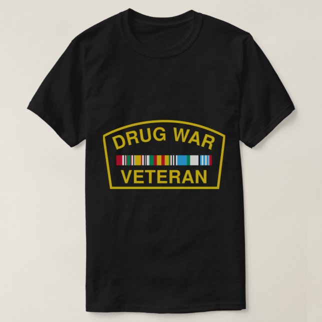 Camiseta Clássica T-Shirt Veterano da Guerra da Dr (Frente do Design)