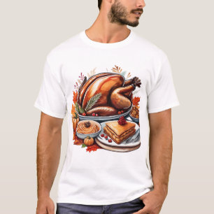 Camiseta Clássica Uma Mesa Cheia de Gratidão