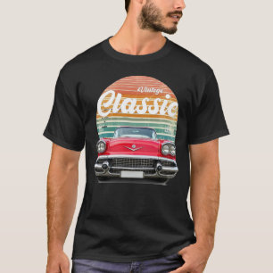 Camiseta clássica Vintage do carro