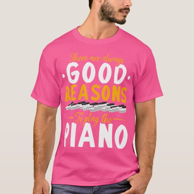 Camiseta Classical Music Pianist Musician Piano Keyboard Fu (Frente)