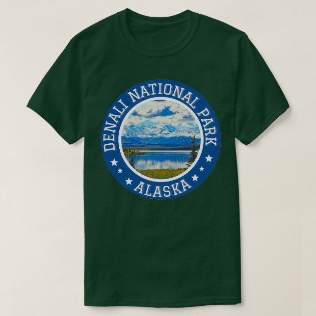 Camiseta ClassicCopy do Parque Nacional Denali (Frente do Design)