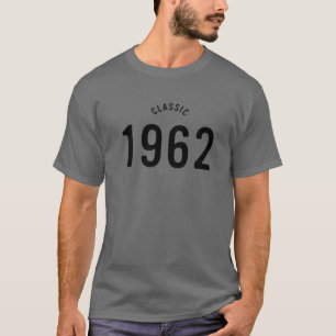 Camiseta Clássico 1962 Vintage 60º Aniversário Oferece Mulh