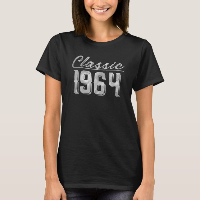 Camiseta Clássico 1964 Todos os Componentes Genuínos B Retr (Frente)
