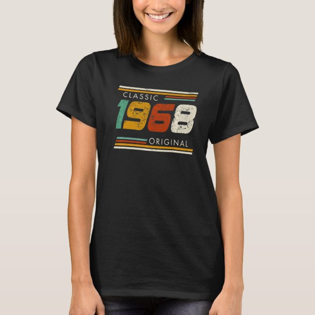 Camiseta Clássico 1968 Original Vintage 55º Aniversário (Frente)