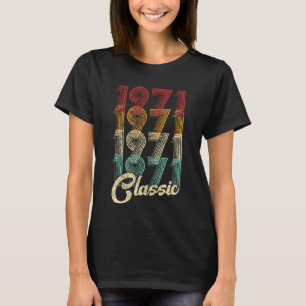Camiseta Clássico 1971 Vintage 50º presente de aniversár