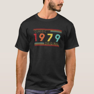 Camiseta Clássico 1979 Nascer original de aniversário da 