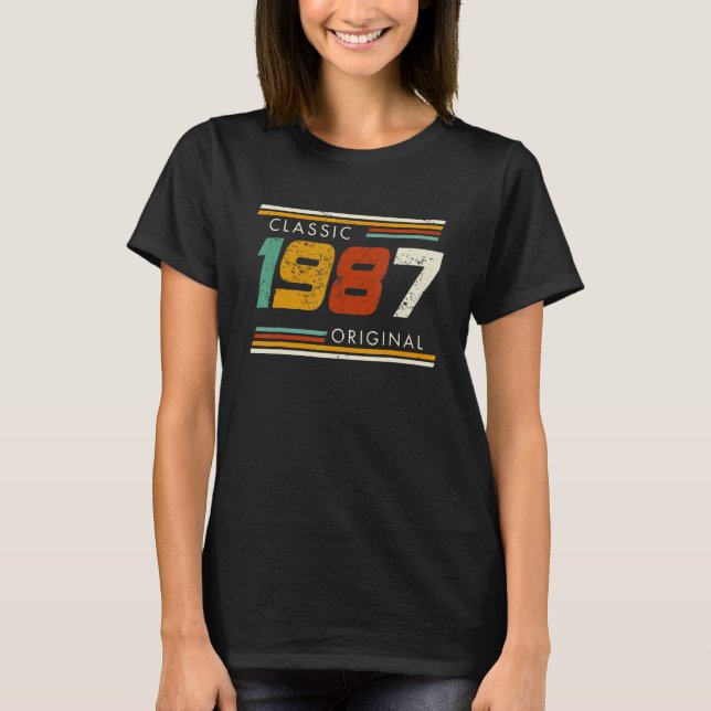 Camiseta Clássico 1987 - Vintage original (Frente)