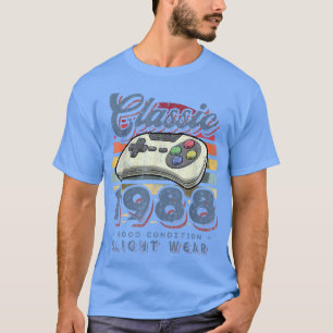 Camiseta Clássico 1988 34º Aniversário - Controle de Vídeo 