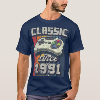 Camiseta Clássico 1991 31º Aniversário - Controle do Vídeo 