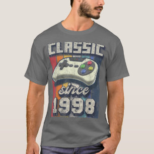 Camiseta Clássico 1998 24º Aniversário - Controle do Vídeo