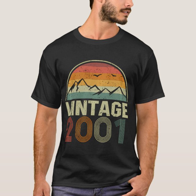 Camiseta Clássico 23º Aniversário Idea Vintage 2001 (Frente)