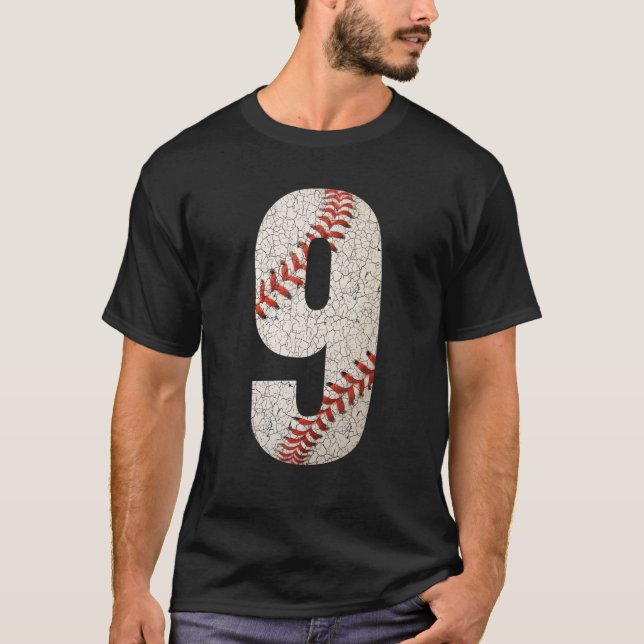 Camiseta Clássico 9.º Aniversário Presente 9 Anos Nin (Frente)