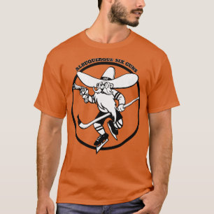Camiseta Clássico Albuquerque Seis Armas Hockey 1973 1