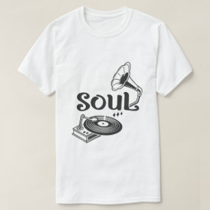 Camiseta Clássico Amante de Música de Soul Gramofo