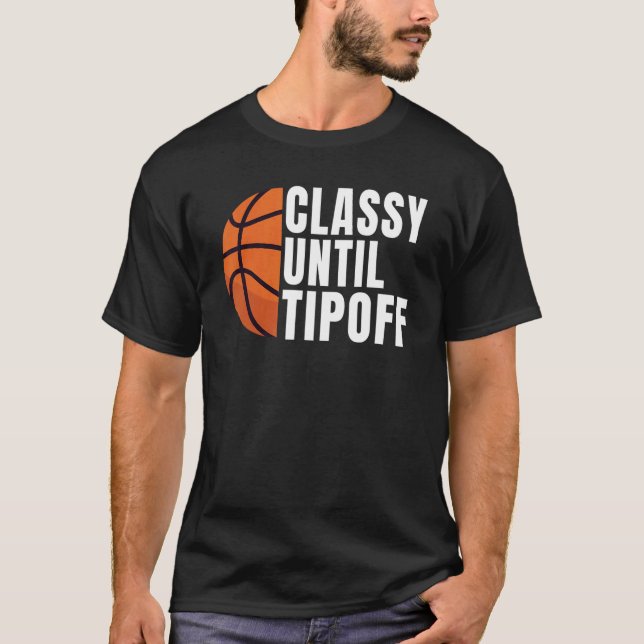 Camiseta Clássico até Basquete Tipoff (Frente)