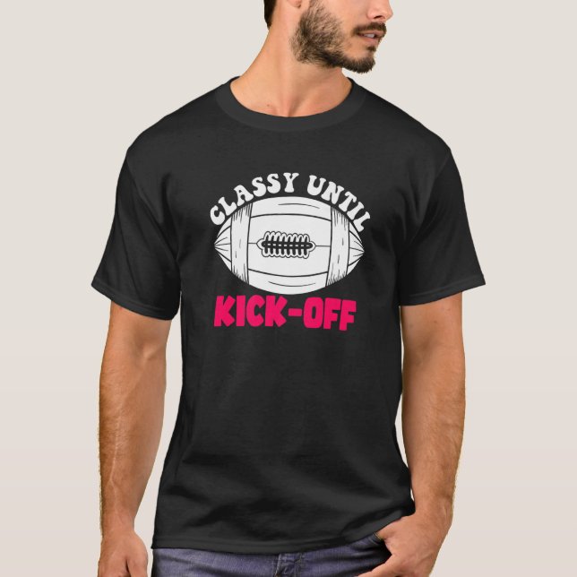 Camiseta Clássico até Jogo do Dia do Jogo Mo Americano de F (Frente)