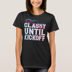 Camiseta Clássico até Jogo do Dia do Jogo Mo Americano de F